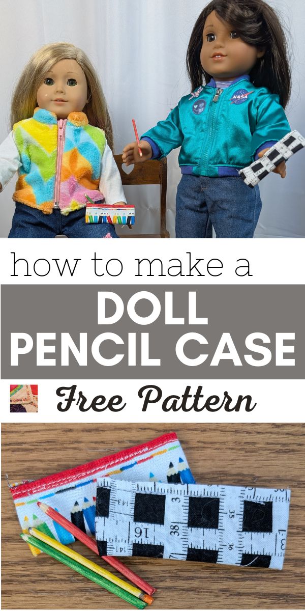 Doll Pencil Case Pattern - pin