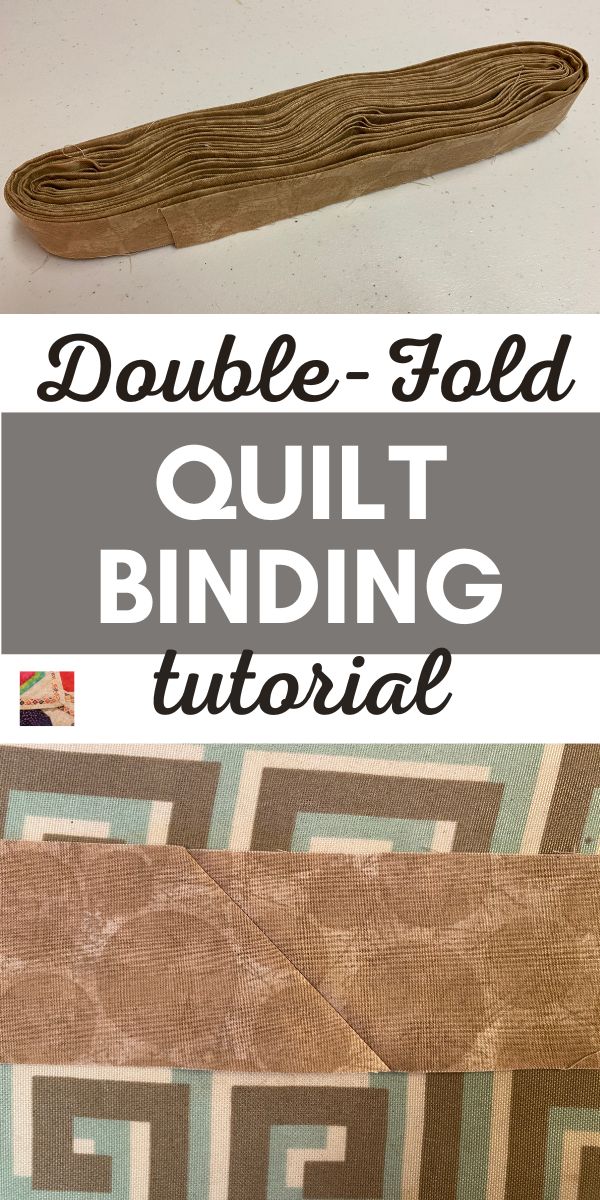 Double-fold Quilt Binding Tutorial - pin