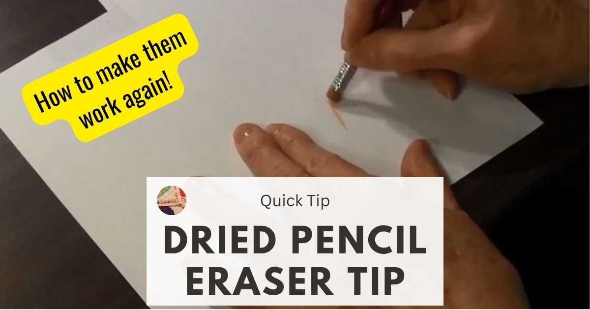 How to Make Dried Pencil Erasers Work Again (Quick Tip ...