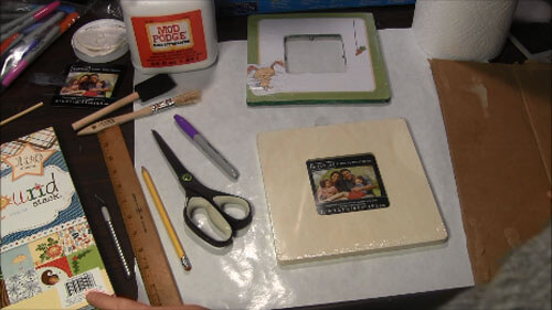 Easter Decoupage Frame - Supplies