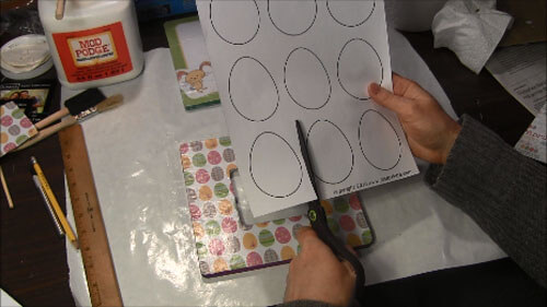 Easter Decoupage Frame - Cut out Egg