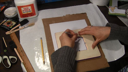 Easter Decoupage Frame - Cut Frame Opening