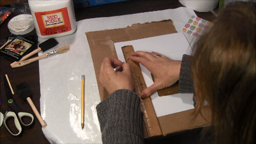 Easter Decoupage Frame - Cut Paper