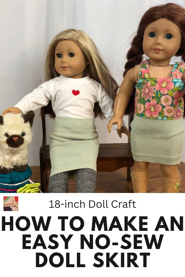 Doll Skirt No Sewing Required Pin