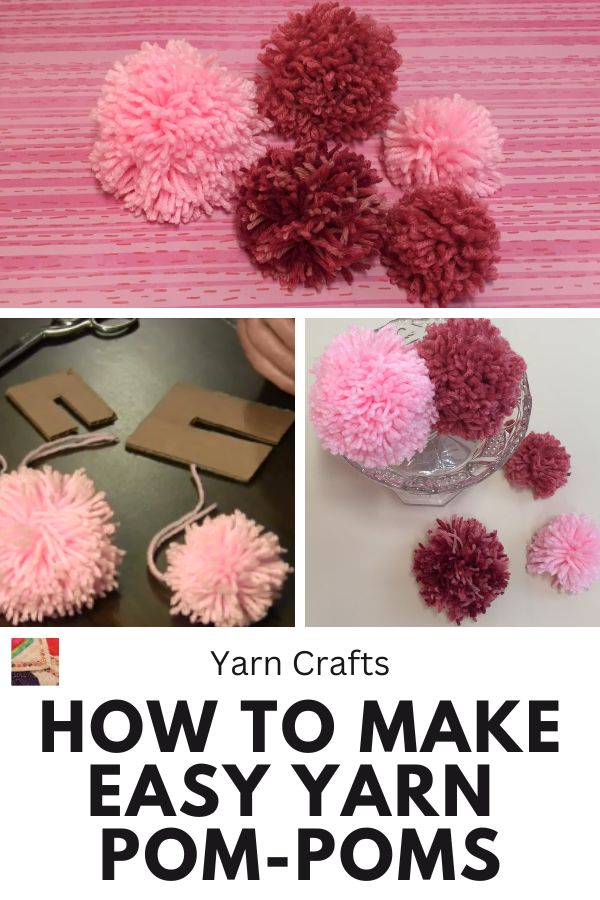 Easy Yarn Pom-Pom Tutorial - pin