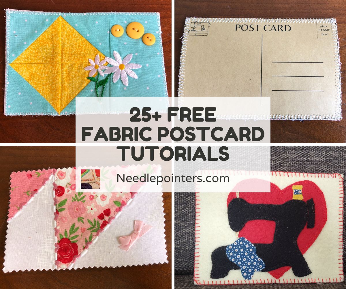 How To Make Homemade Fabric Postcards 