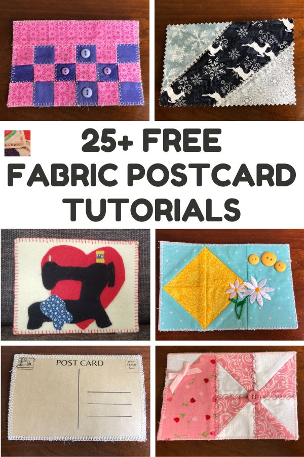 How To Make Homemade Fabric Postcards