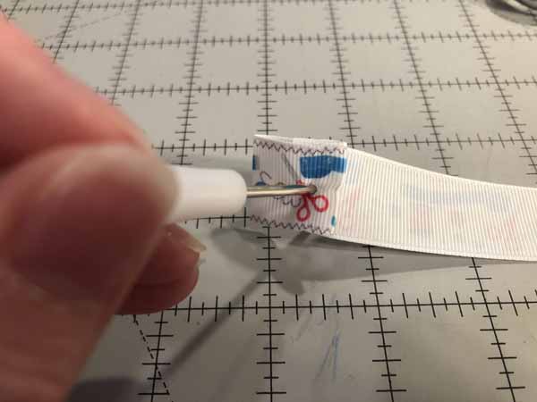Face Mask Strap Lanyard Tutorial - Poke with Awl