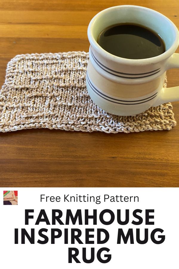 Farmhouse Inspired Mug Rug pin