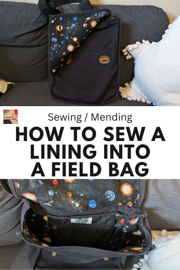 Add a lining to a bag - pin