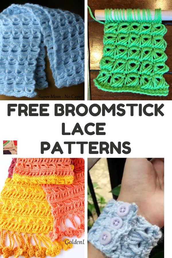 Free Broomstick Lace Crochet Patterns and Tutorials