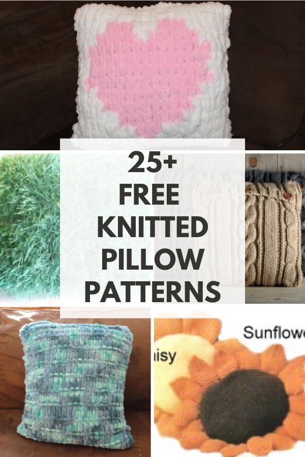 How To Hand Knit A Pillow - Happy Happy Nester
