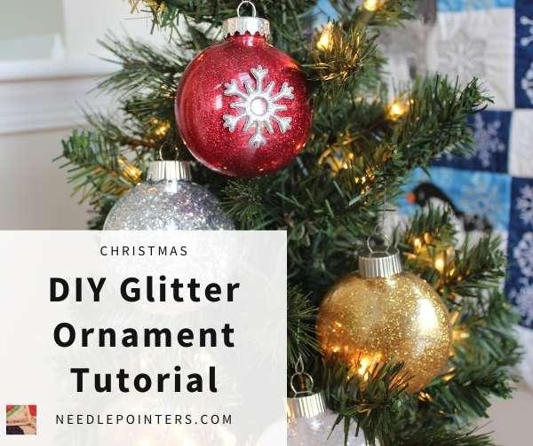 How to Create Christmas Glitter & Fillable Ornaments with Adhesive