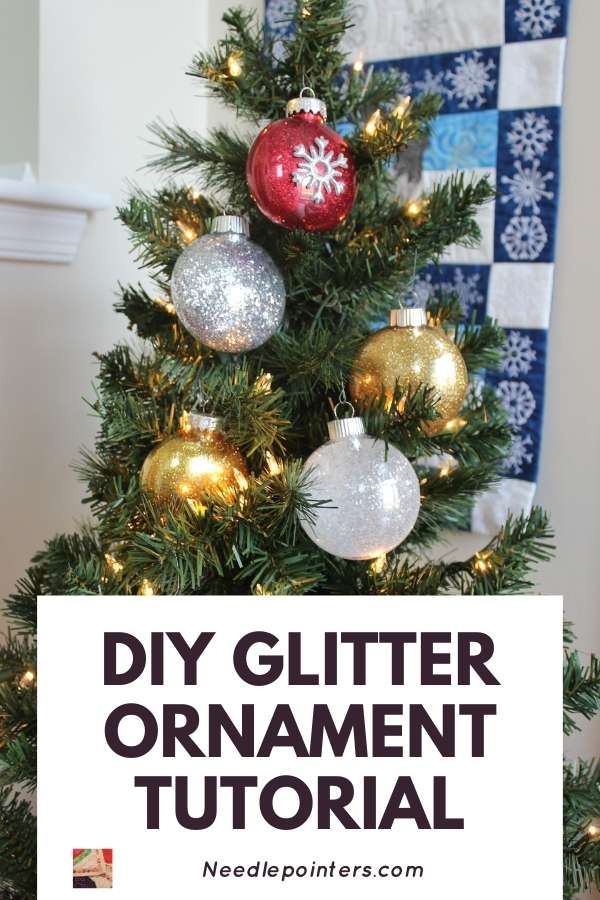 Glitter Ornaments Tutorial - pin