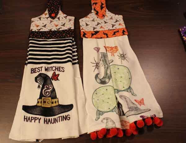 Machine Embroidered Hanging Towels