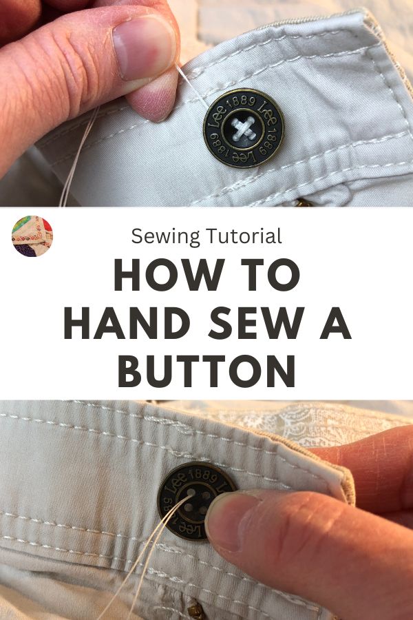How to Sew a Button by Hand Sewing