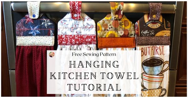 Easy fix for hanging dish towels.
