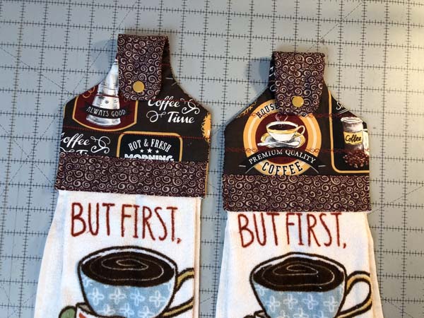 Hand Embroidered Espresso Coffee Kitchen Towel