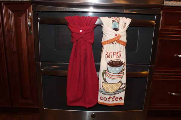 Where do you hang your pretty kitchen towels?