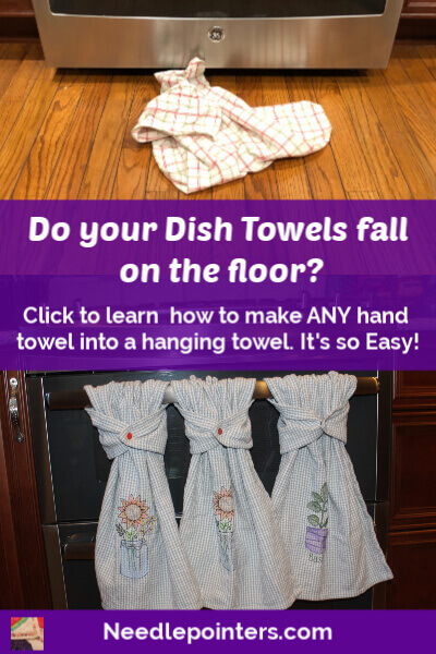 How to sew a hanging hand towel for your kitchen or bathroom 