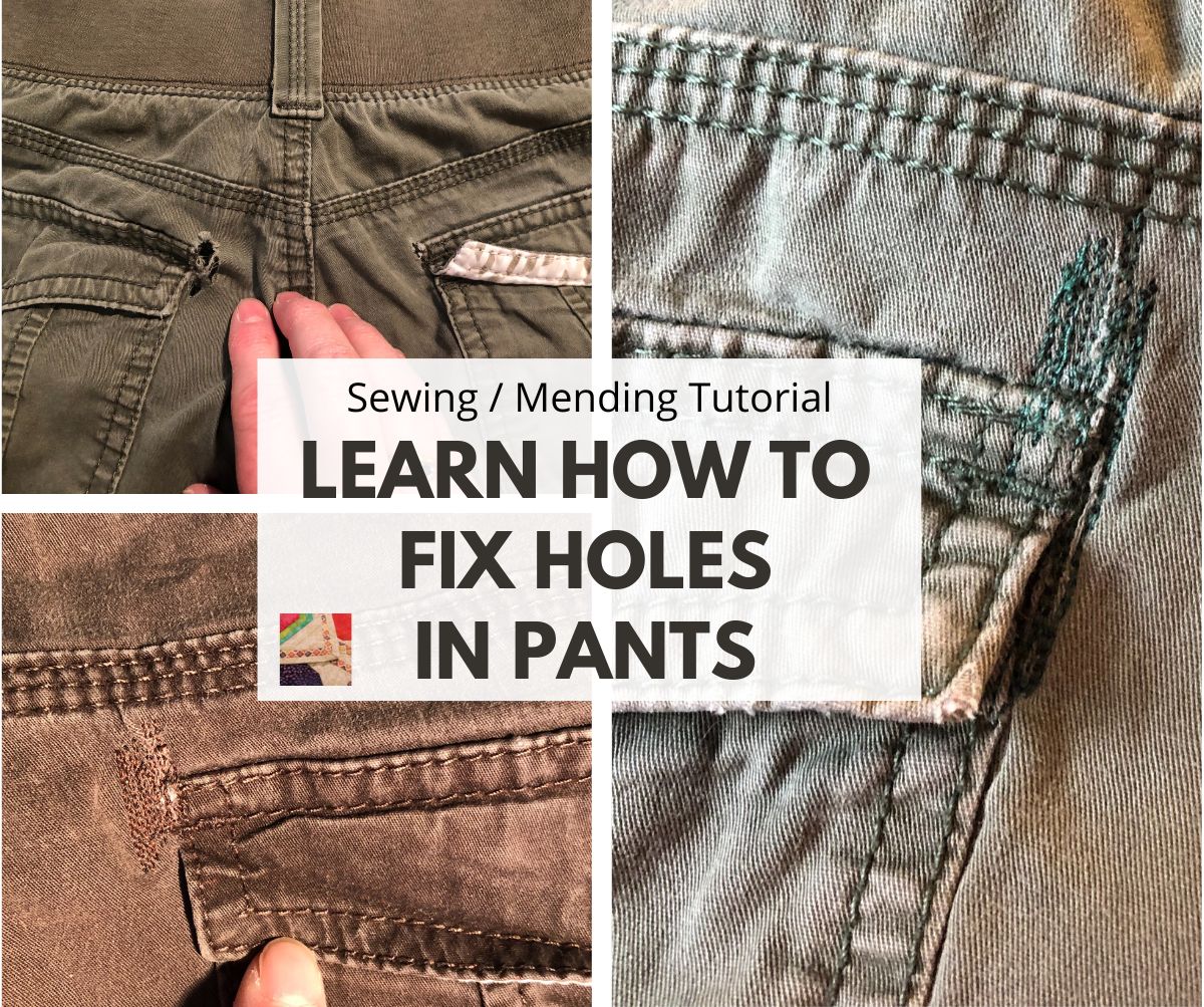 Jeans Knee Repair Technique - The Sewing Directory