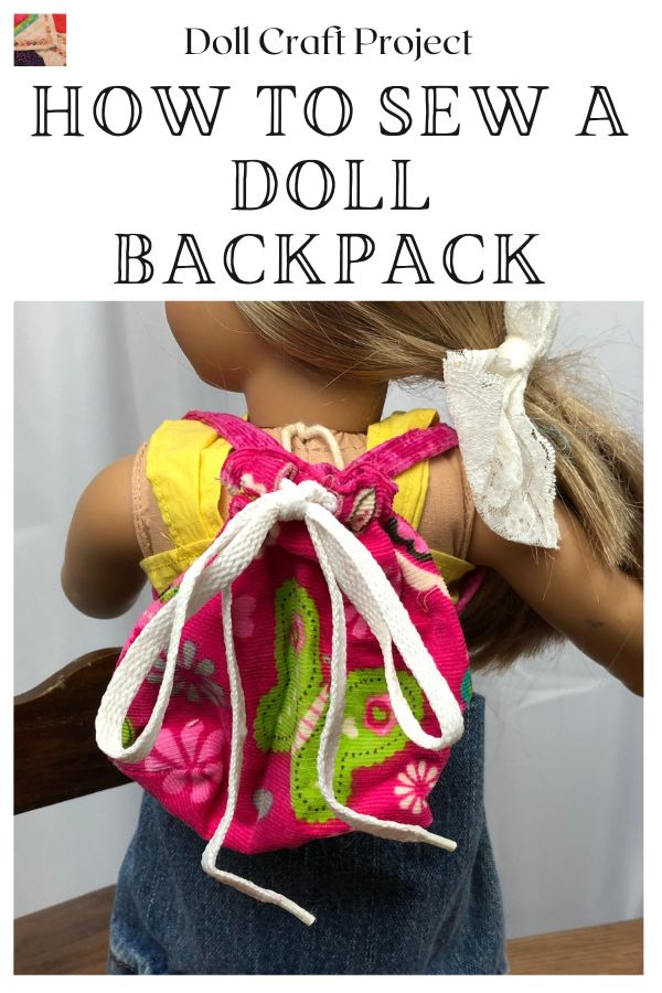 Sew a Doll Backpack Pinterest Pin
