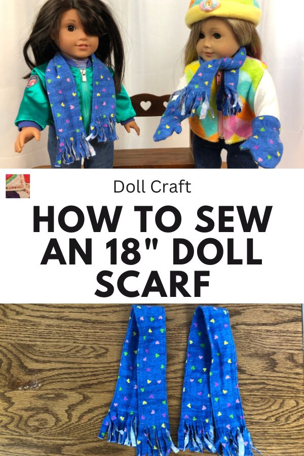 How to Sew an 18 Doll Scarf Pin