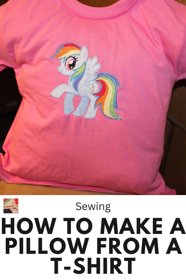 How to make a Pillow from a T-Shirt pin