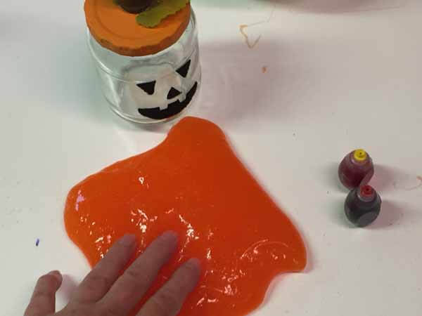 Jack-o-Lantern Slime Pumpkin Jar - Slime