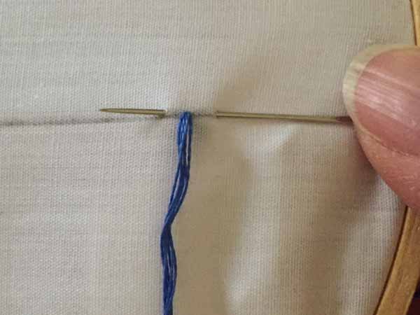 How to Work the Backstitch in Embroidery | Needlepointers.com