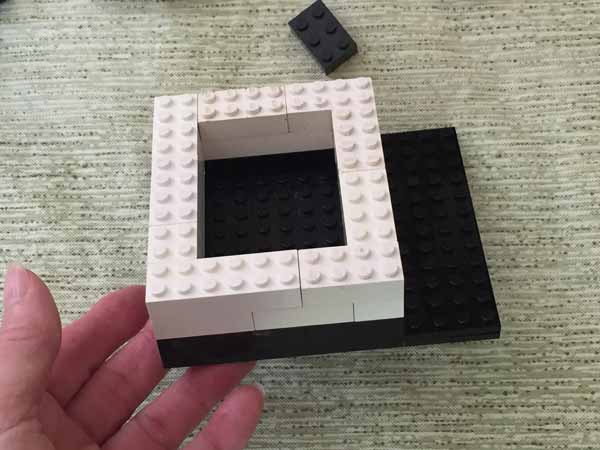 Lego Pen & Pencil Holder with Memo Pad Holder - 2nd & 3rd Layer