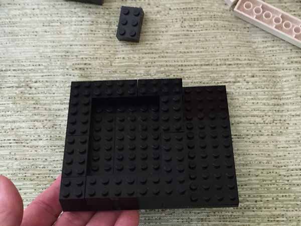 Lego Pen & Pencil Holder with Memo Pad Holder - First Layer