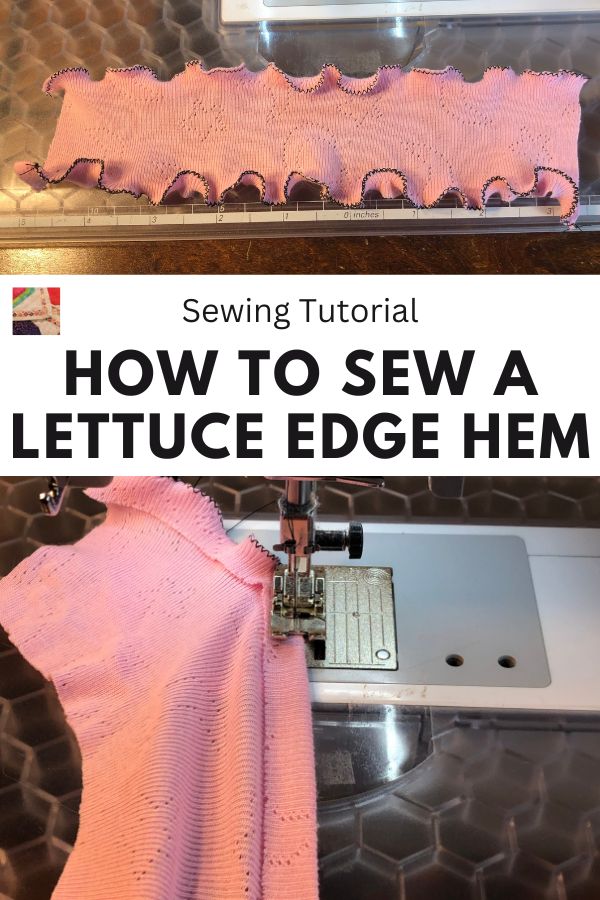 How to Sew A Lettuce Hem on a Sewing Machine (Lettuce Edging