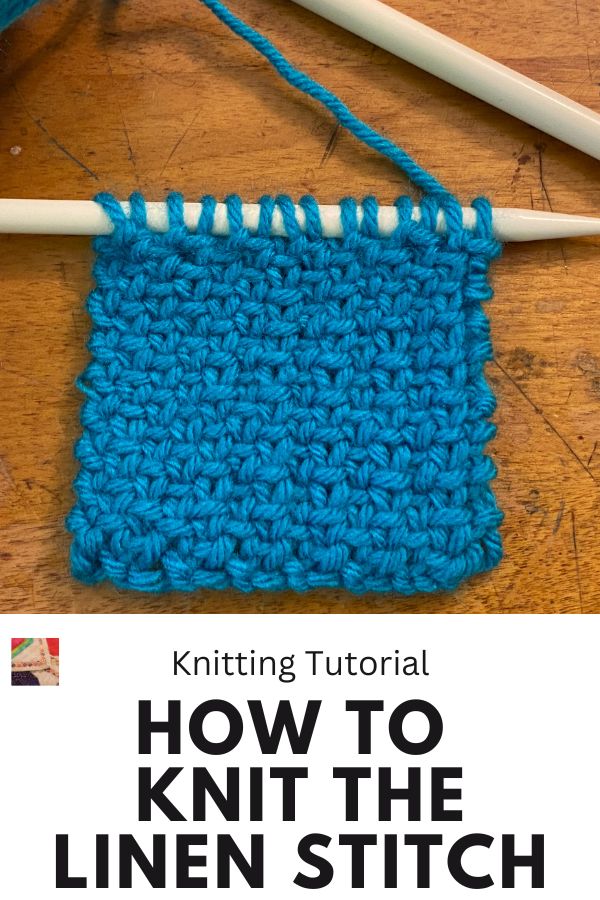 Linen Stitch Knitting Pattern - pin