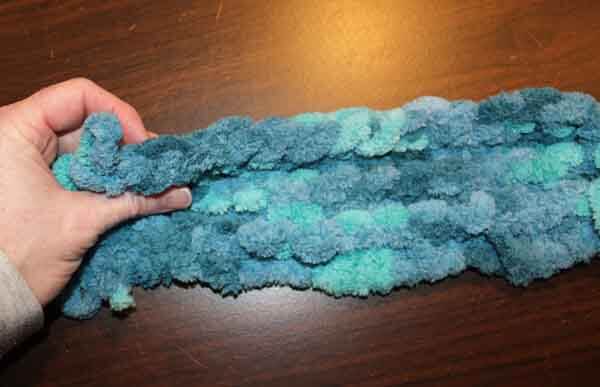 Loop Yarn Binding Off - Bind off example