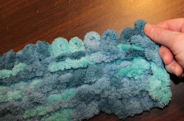 Loop Yarn Binding Off - first stitch