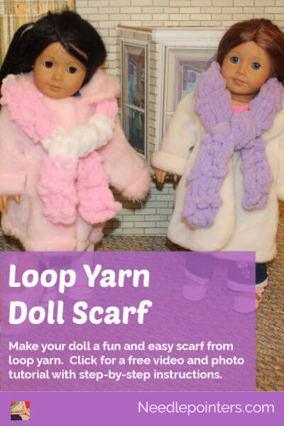 Loop Yarn Doll Scarf - pin