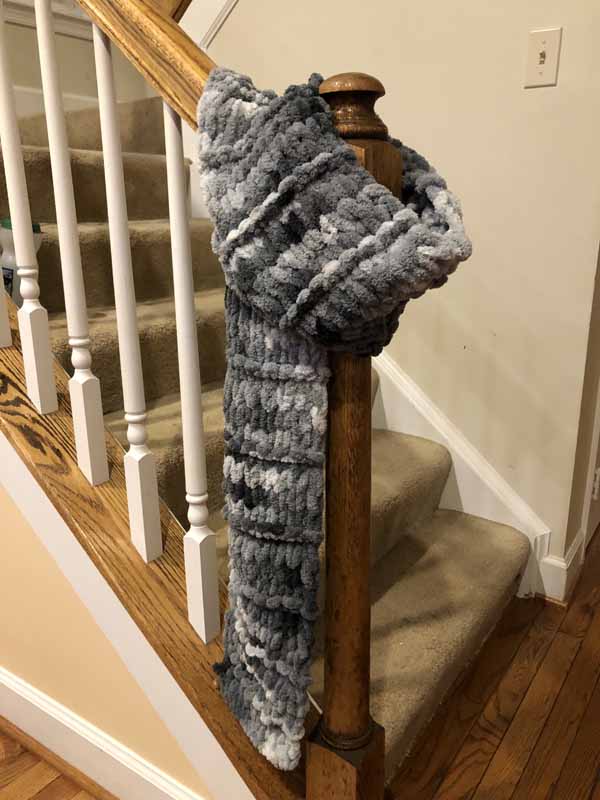 Loop Yarn Scarf Pattern (Bernat Alize Blanket-Ez Loop Yarn ...