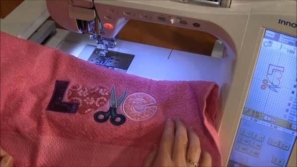 How to Machine Embroider a Towel | Needlepointers.com