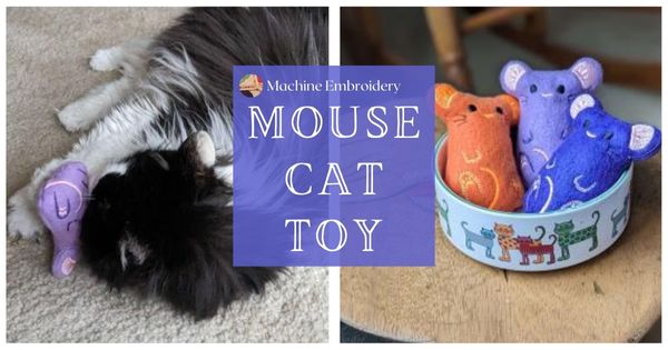 Meowy Mouse Cat Toy (In-the-Hoop)
