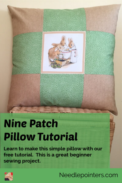 Nine Patch Pillow - pin