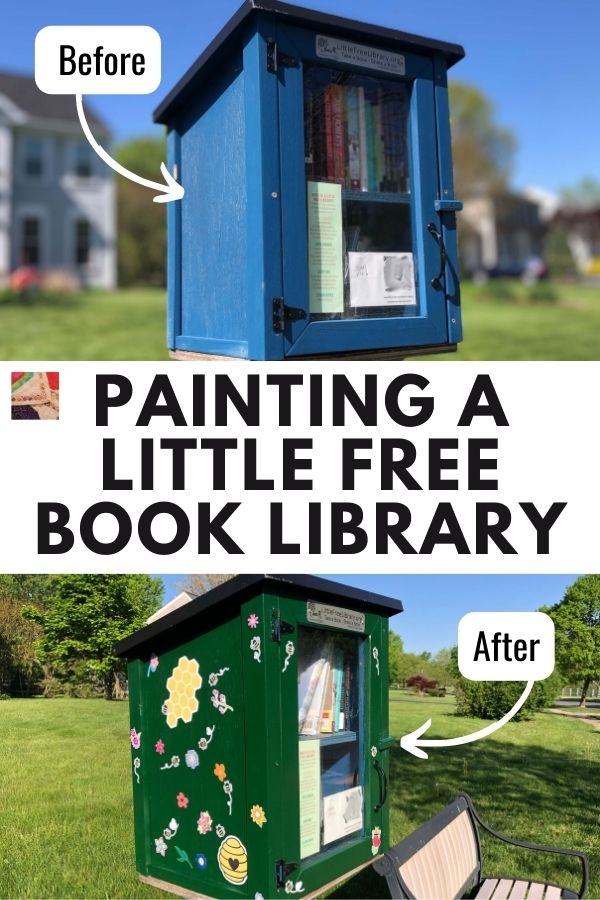 Painting a Little Free Library - pin