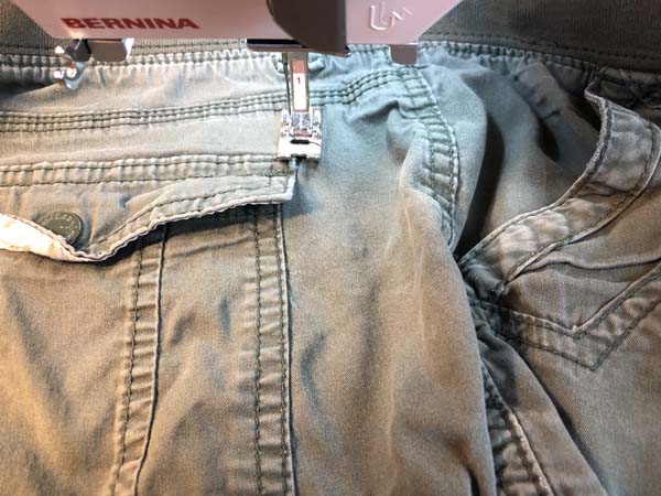 How to Mend: How to Sew Holes in Pants by Darning on a Sewing Machine ...
