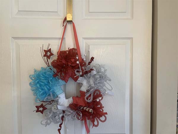 Red, White, and Blue Pull Bows - 9 Wide, Set of 6, President's Day,  Memorial Day, 4th of July, Patriotic Holiday Decorations, Election Ribbon,  USA