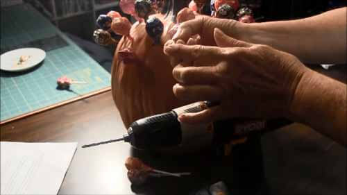 Pumpkin Lollipop Holder - Drill Bit