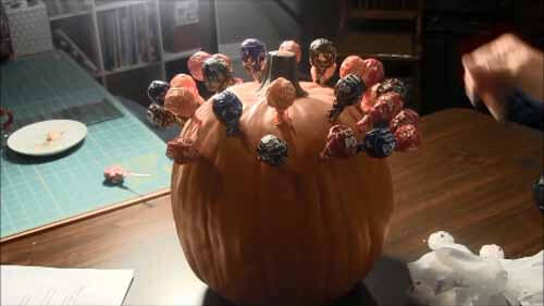 Pumpkin Lollipop Holder - Insert Lollipops