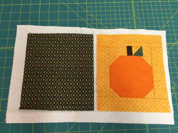 Pumpkin Mug Rug Tutorial - Blocks on Batting