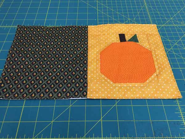 Pumpkin Mug Rug Tutorial - Quilted & Trimmed