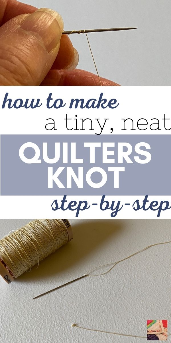 Quilter's Knot step-by-step tutorial - pin