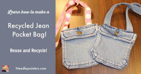 Recycled Jean Pocket Bag Tutorial Ad